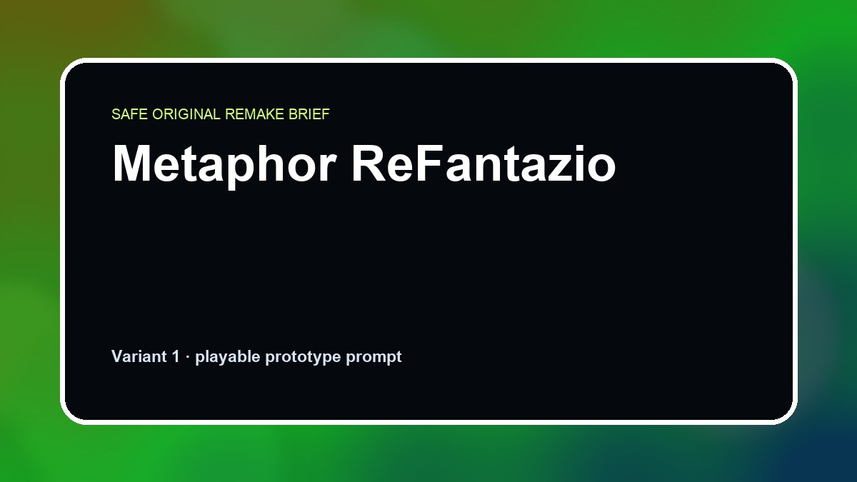 Metaphor ReFantazio original metaphor refantazio diy game reference artwork 1