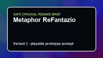 Metaphor ReFantazio original metaphor refantazio diy game reference artwork 3