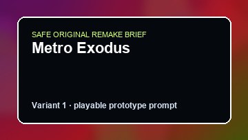 Metro Exodus Rain World DIY Game Maker preview