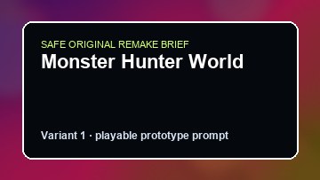 Monster Hunter World Max Payne 2 Custom Game Builder preview