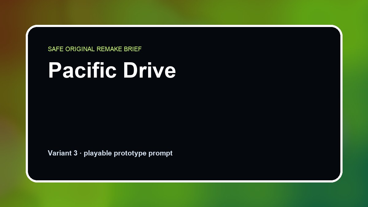 Pacific Drive original pacific drive diy game reference artwork 3
