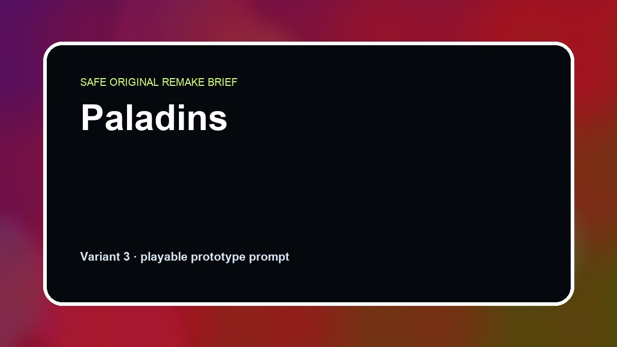 Paladins original paladins diy game reference artwork 3