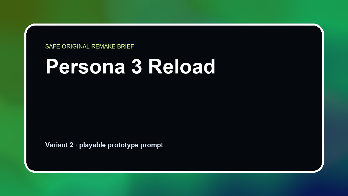 Persona 3 Reload original game remake reference artwork 2