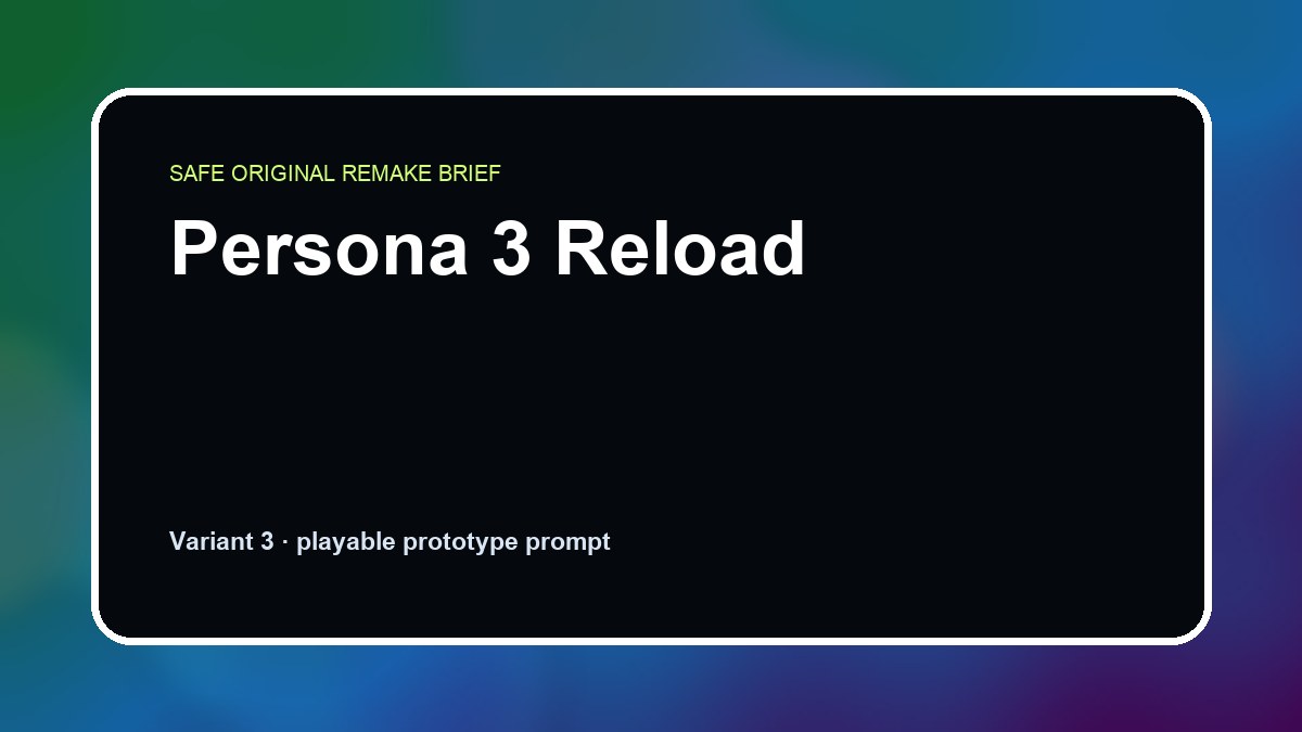 Persona 3 Reload original game remake reference artwork 3