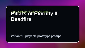 Pillars of Eternity II Deadfire The Planet Crafter Custom Game Builder preview