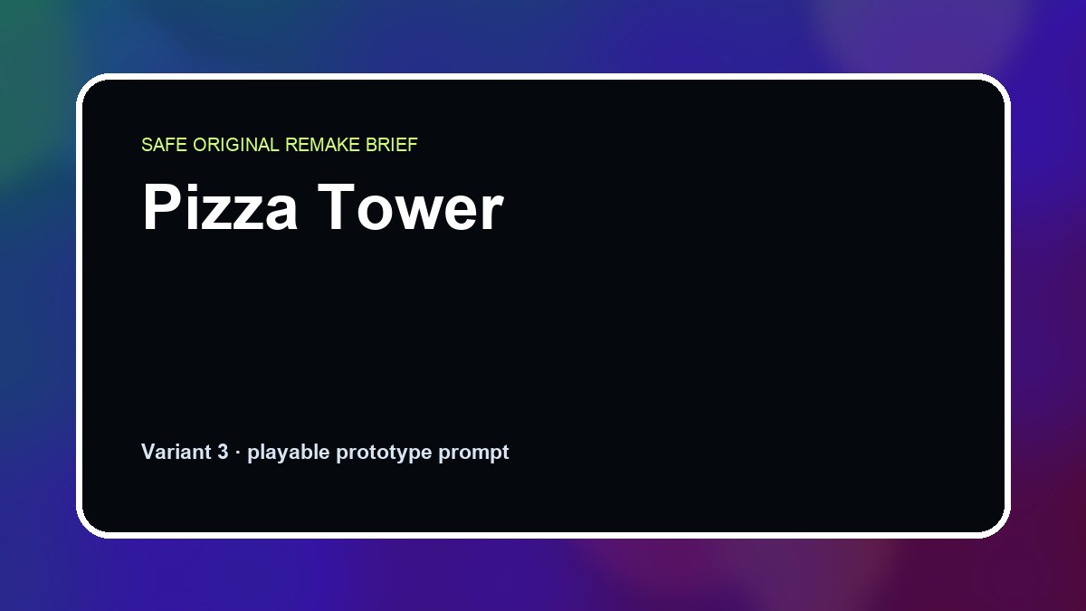 Pizza Tower original pizza tower diy game reference artwork 3