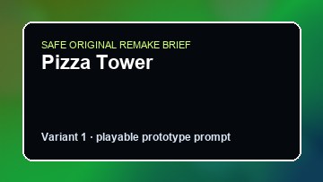 Pizza Tower original pizza tower custom game reference artwork 1