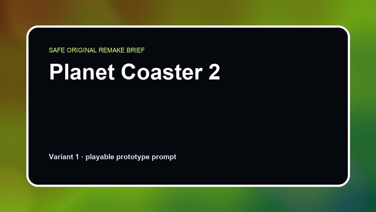 Planet Coaster 2 original planet coaster 2 diy game reference artwork 1