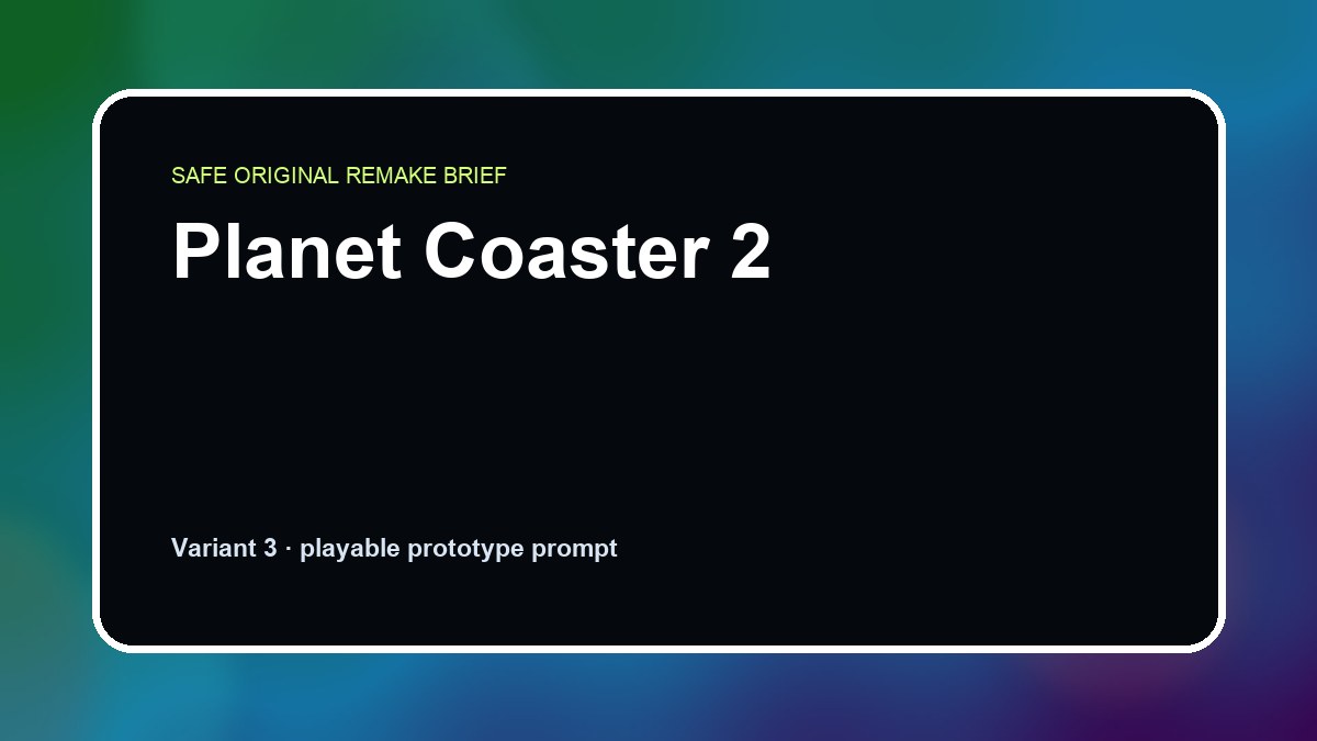 Planet Coaster 2 original planet coaster 2 diy game reference artwork 3