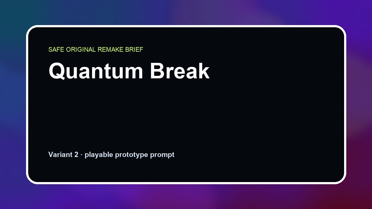 Quantum Break original quantum break diy game reference artwork 2