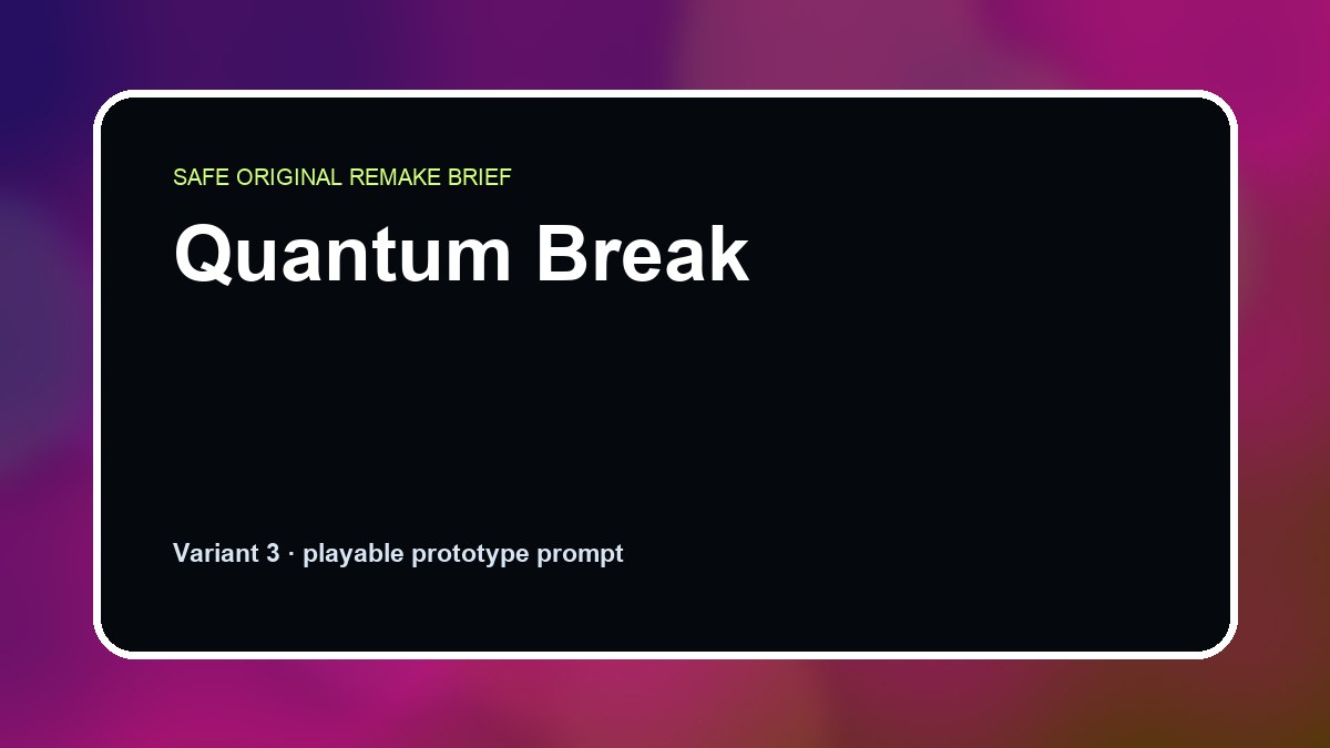 Quantum Break original quantum break diy game reference artwork 3