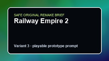 Railway Empire 2 original railway empire 2 custom game reference artwork 3