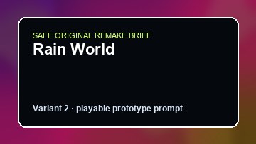 Rain World original rain world diy game reference artwork 2