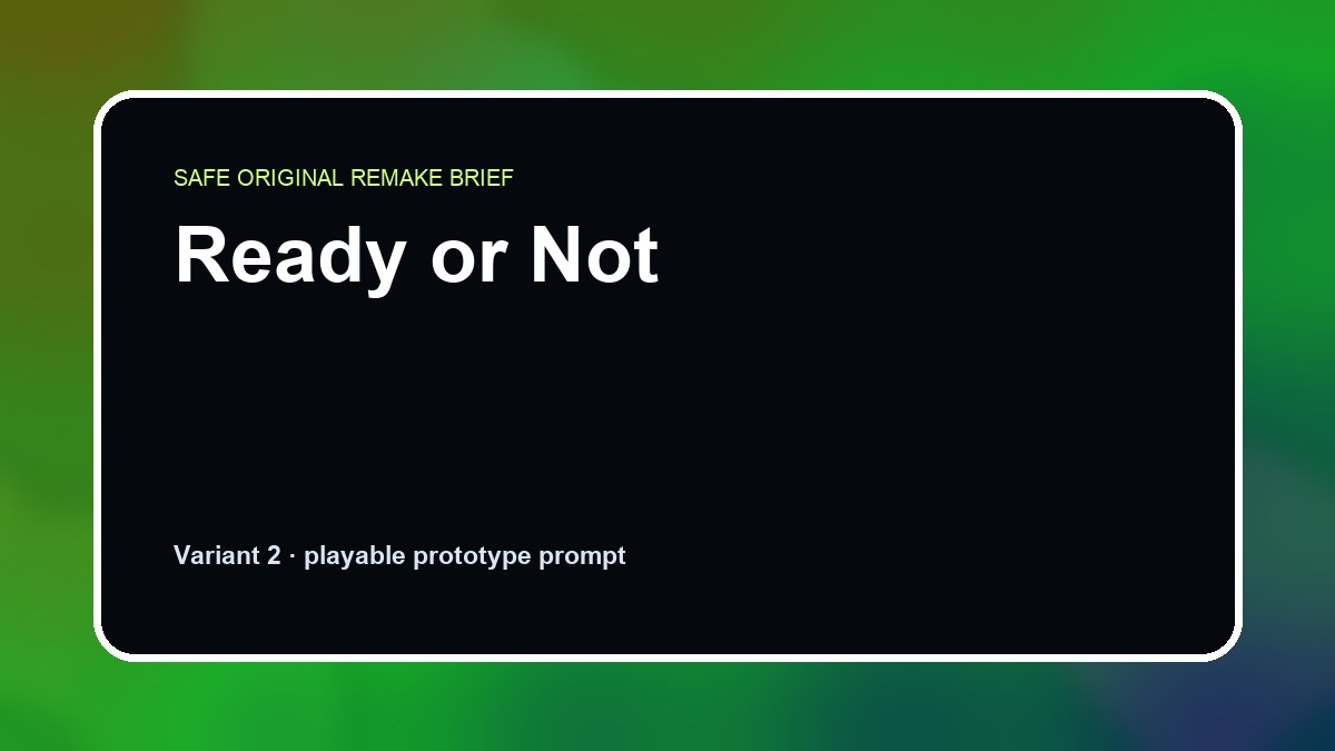 Ready or Not original ready or not diy game reference artwork 2