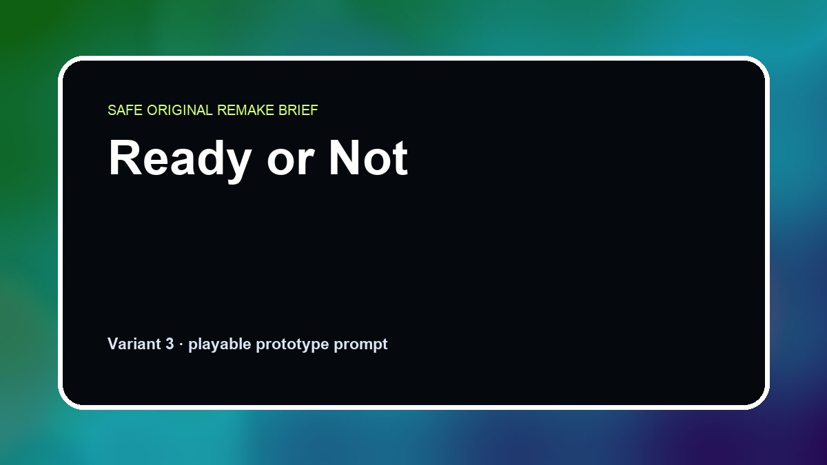 Ready or Not original ready or not diy game reference artwork 3