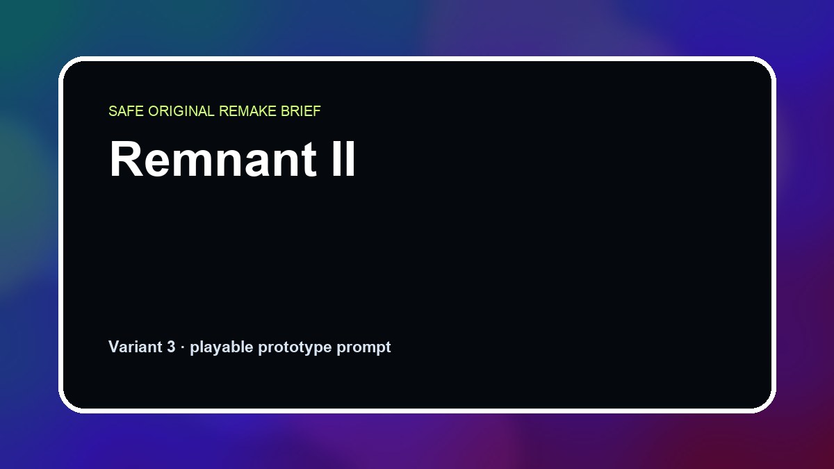 Remnant II original remnant ii custom game reference artwork 3