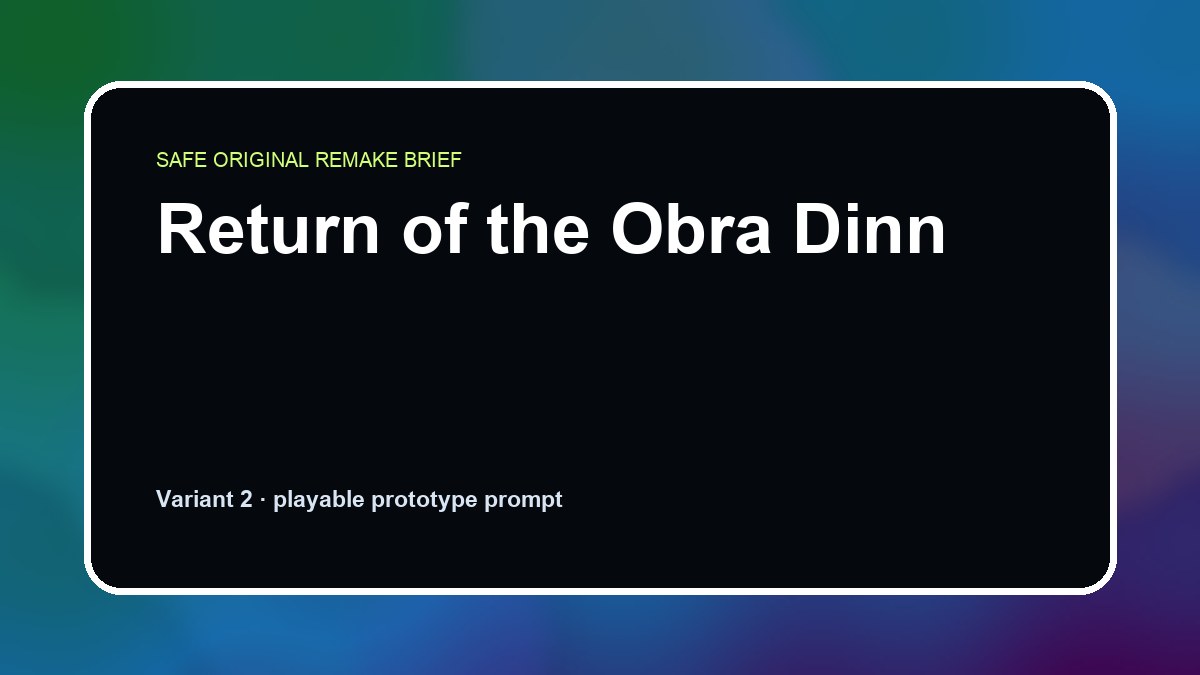 Return of the Obra Dinn original return of the obra dinn custom game reference artwork 2