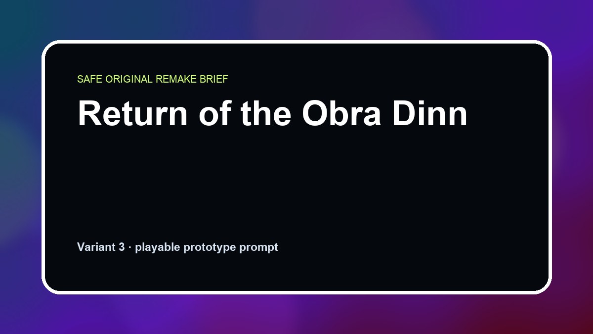 Return of the Obra Dinn original return of the obra dinn custom game reference artwork 3