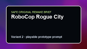 RoboCop Rogue City original game remake reference artwork 2