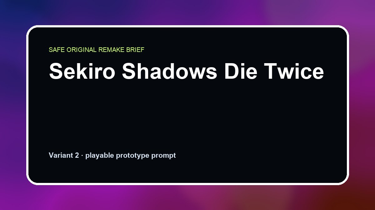 Sekiro Shadows Die Twice original game remake reference artwork 2