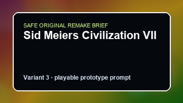 Sid Meiers Civilization VII original sid meiers civilization vii diy game reference artwork 3