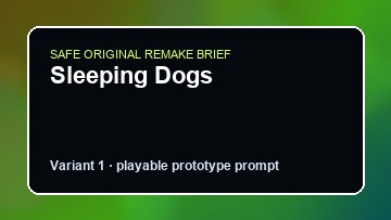 Sleeping Dogs L A Noire Custom Game Builder preview