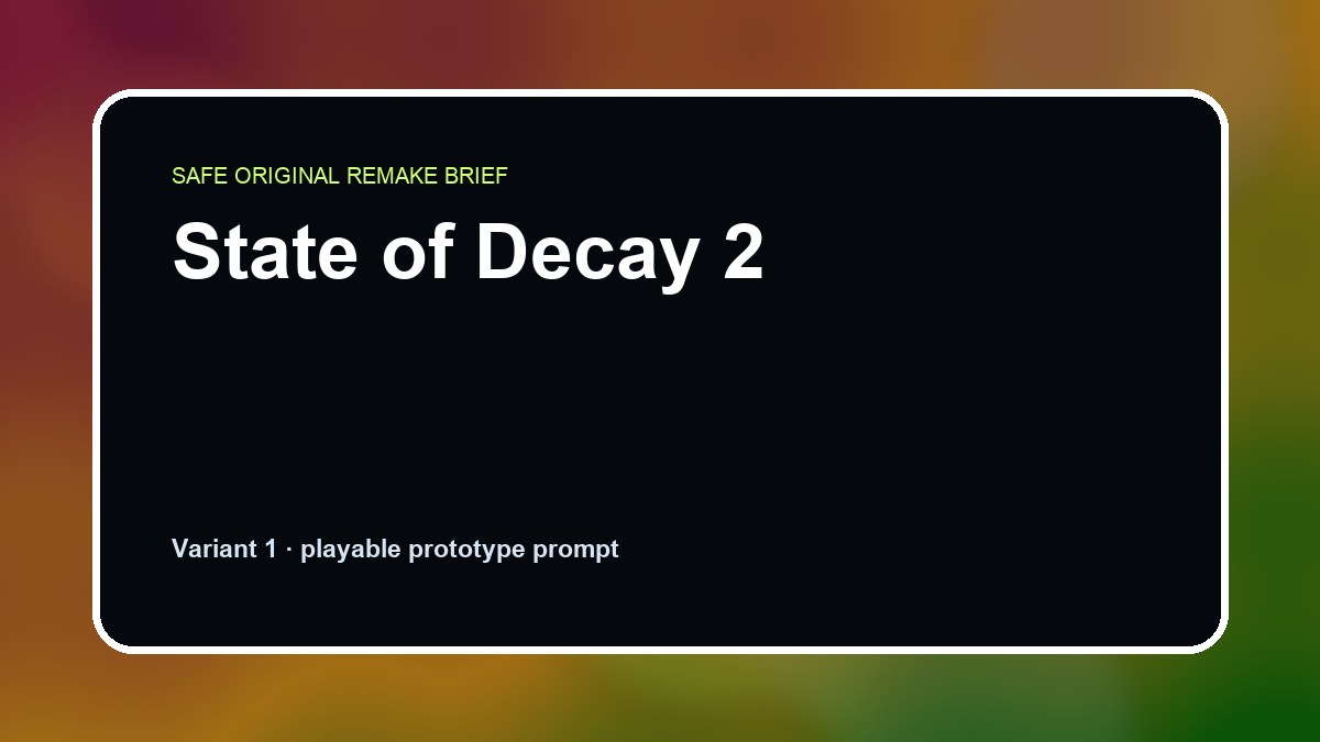 State of Decay 2 original state of decay 2 diy game reference artwork 1