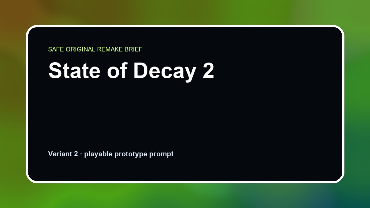 State of Decay 2 original state of decay 2 diy game reference artwork 2