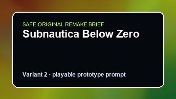 Subnautica Below Zero original subnautica below zero custom game reference artwork 2