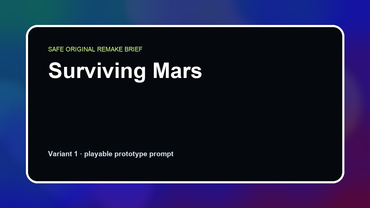 Surviving Mars original surviving mars custom game reference artwork 1