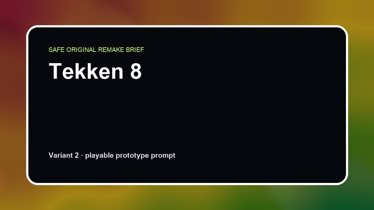 Tekken 8 original tekken 8 diy game reference artwork 2