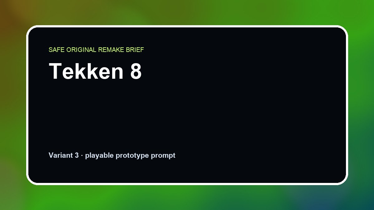Tekken 8 original tekken 8 diy game reference artwork 3