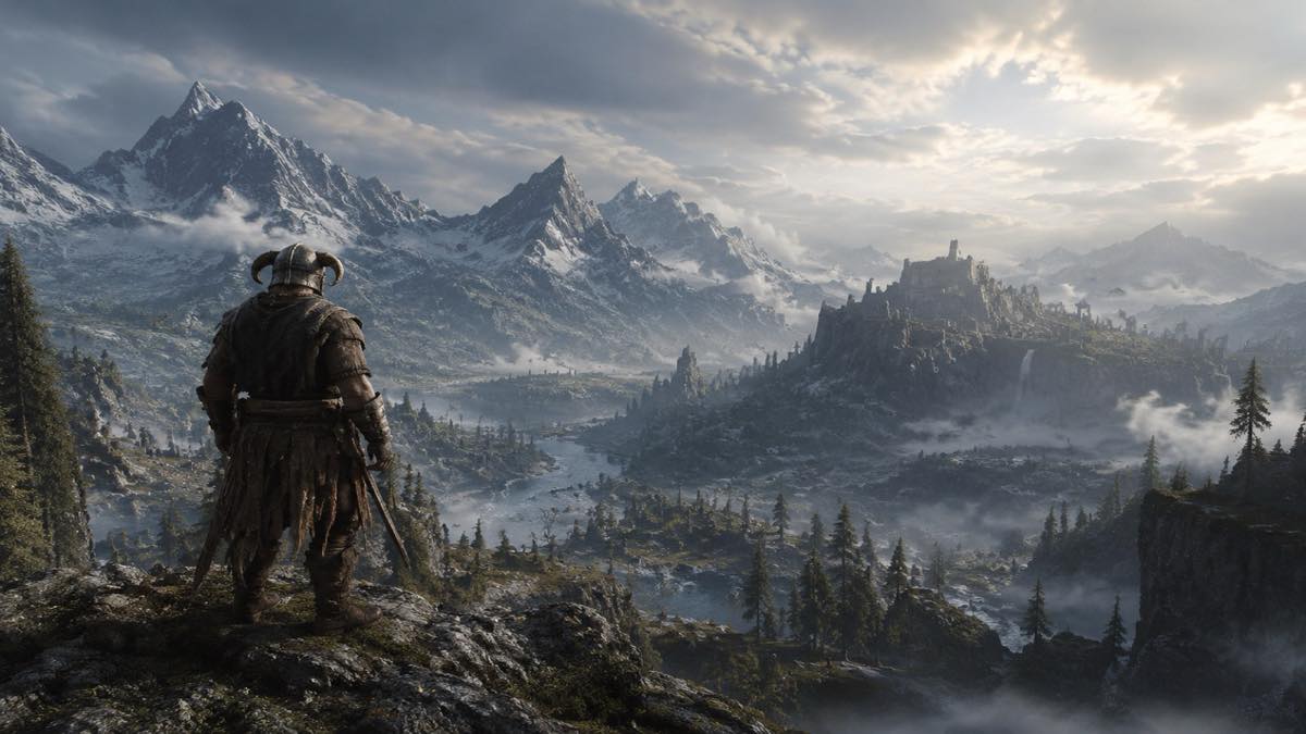 The Elder Scrolls V Skyrim original game remake reference artwork 1