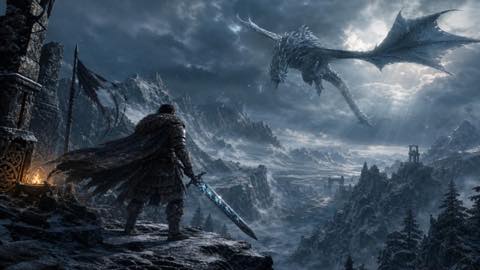 The Elder Scrolls V Skyrim original game remake reference artwork 2