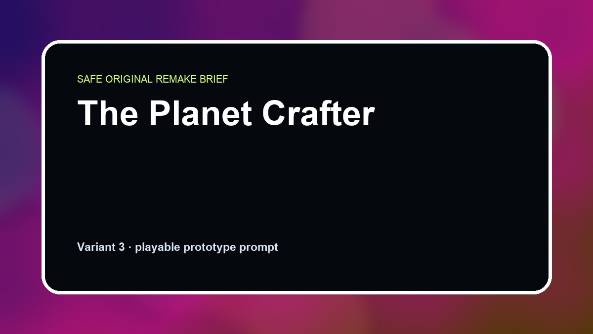 The Planet Crafter original the planet crafter custom game reference artwork 3