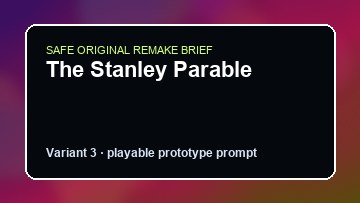 The Stanley Parable original the stanley parable custom game reference artwork 3