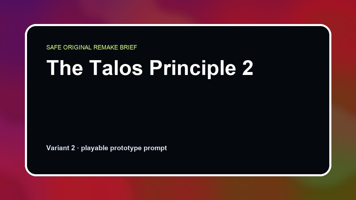 The Talos Principle 2 original the talos principle 2 diy game reference artwork 2
