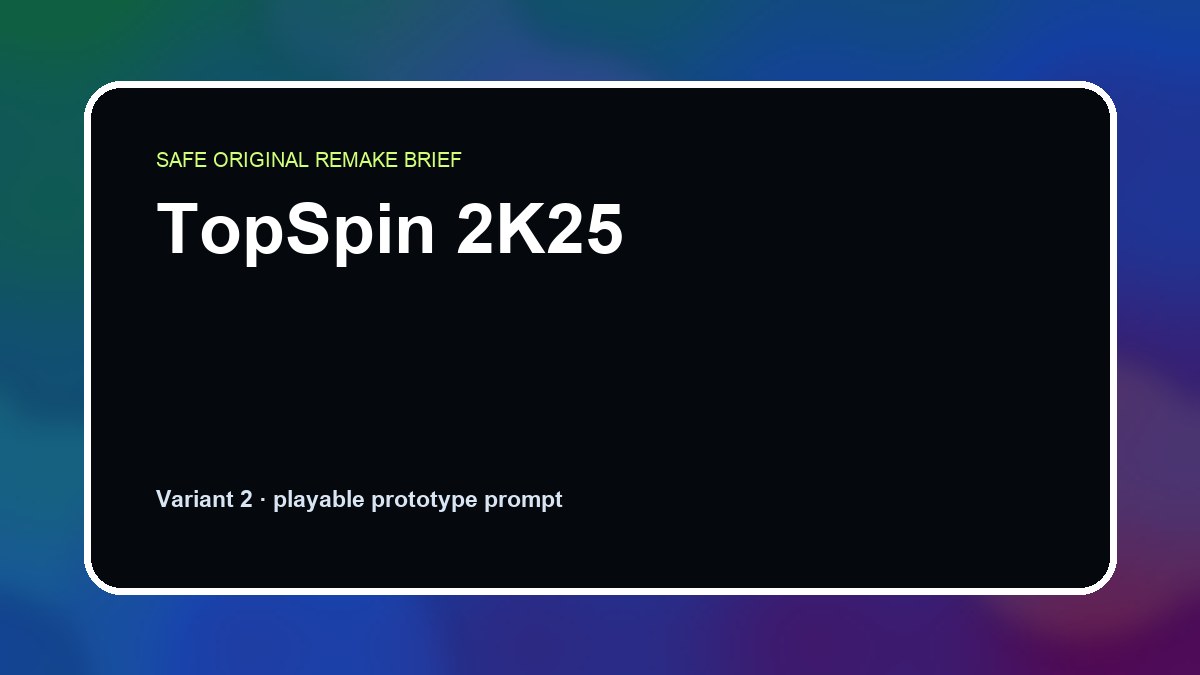 TopSpin 2K25 original topspin 2k25 custom game reference artwork 2