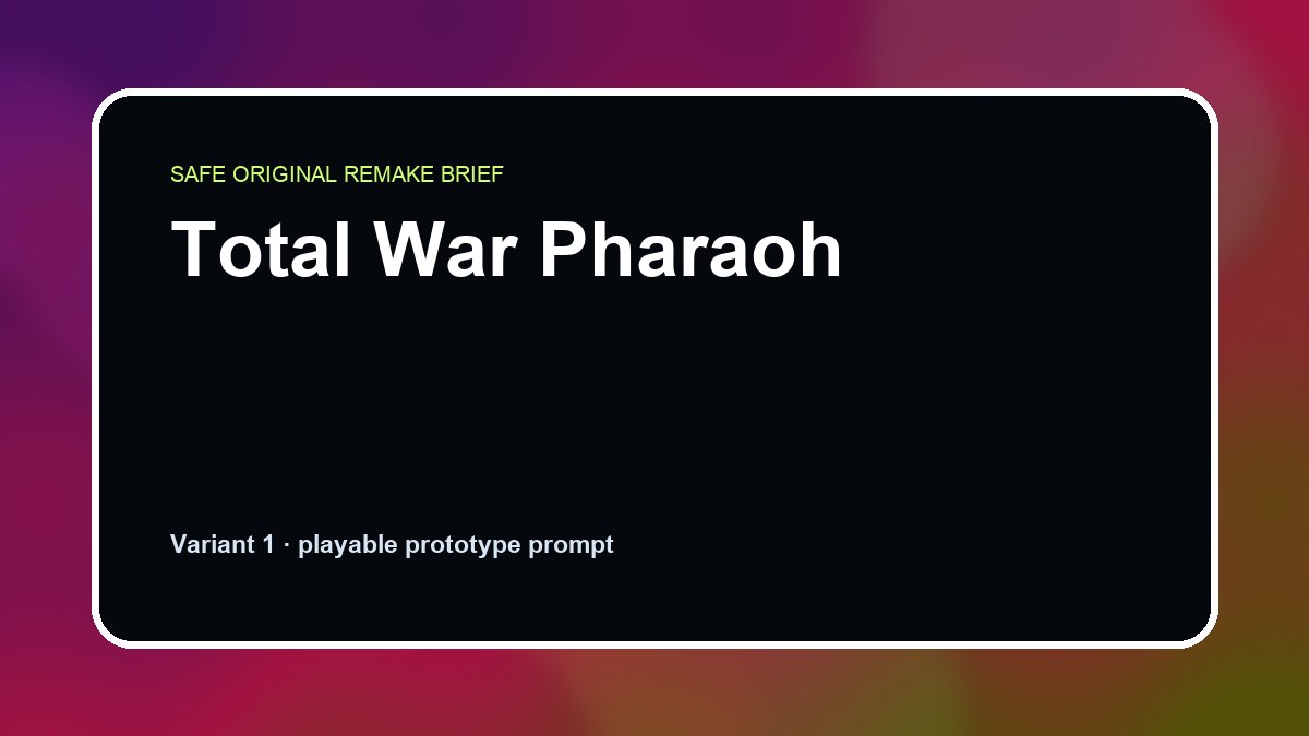Total War Pharaoh original total war pharaoh diy game reference artwork 1