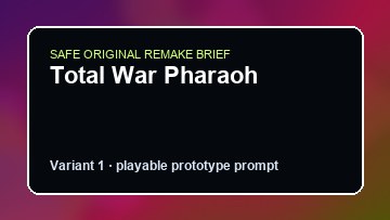Total War Pharaoh Paladins Custom Game Builder preview