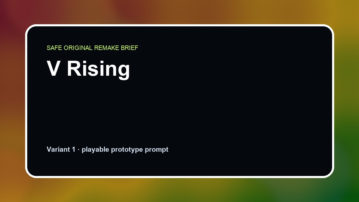 V Rising original v rising diy game reference artwork 1