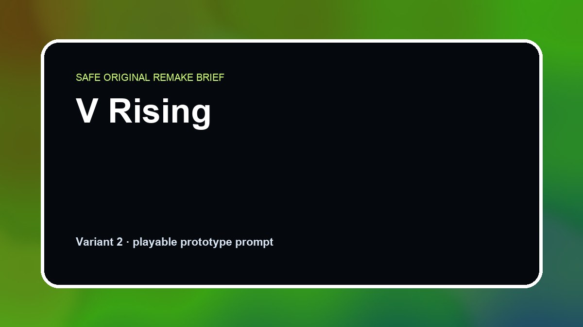 V Rising original v rising diy game reference artwork 2