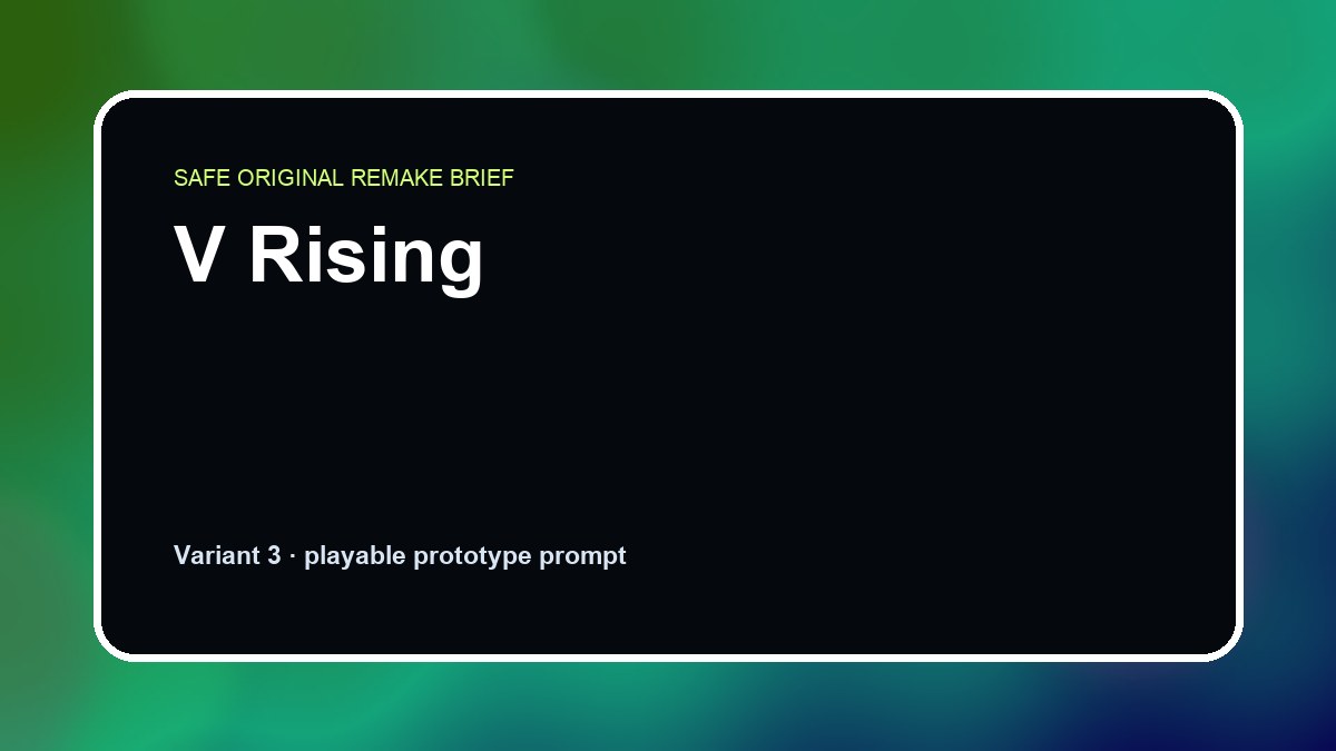 V Rising original v rising diy game reference artwork 3