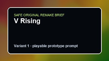 V Rising Katana ZERO DIY Game Maker preview