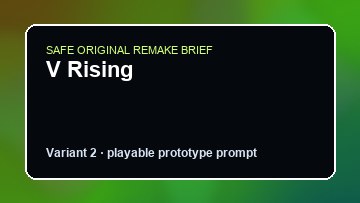 V Rising original v rising custom game reference artwork 2