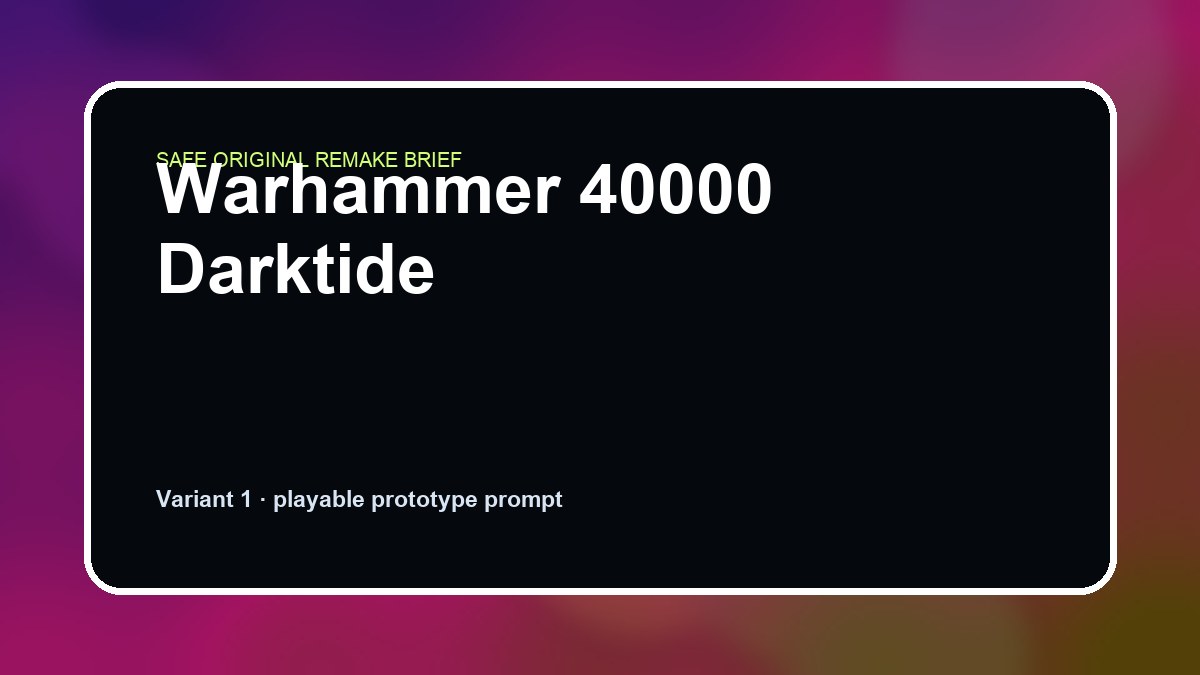 Warhammer 40000 Darktide original warhammer 40000 darktide diy game reference artwork 1