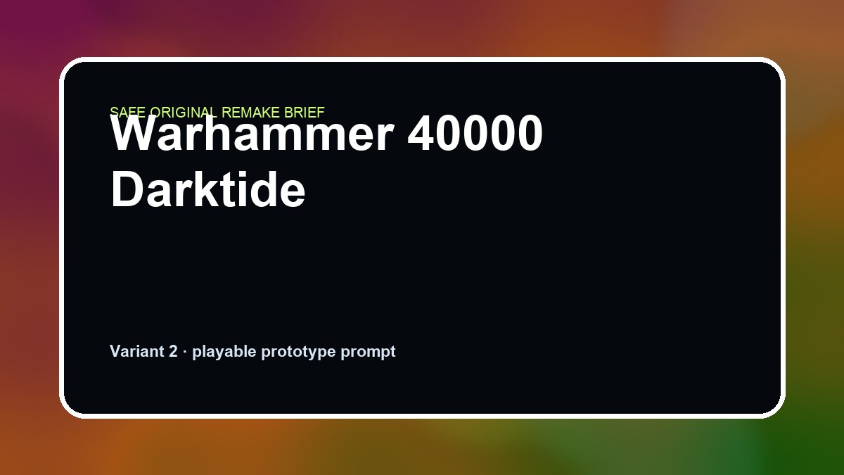Warhammer 40000 Darktide original warhammer 40000 darktide diy game reference artwork 2