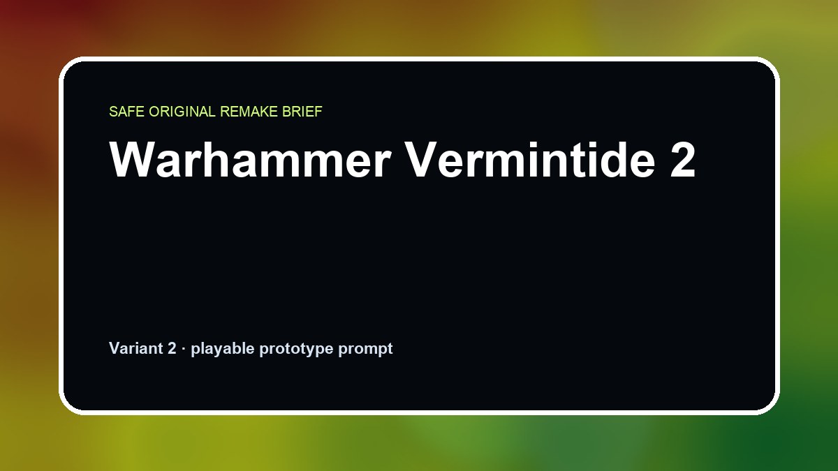 Warhammer Vermintide 2 original warhammer vermintide 2 custom game reference artwork 2