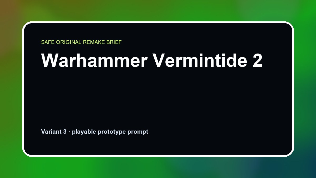 Warhammer Vermintide 2 original warhammer vermintide 2 custom game reference artwork 3