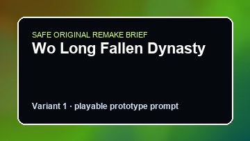 Wo Long Fallen Dynasty Pizza Tower Custom Game Builder preview